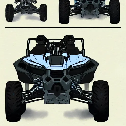 Image similar to concept art blueprint halo new atv vehicles