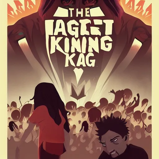 Image similar to the rage against the king, poster , Artwork by lois van baarle, cinematic composition, trending