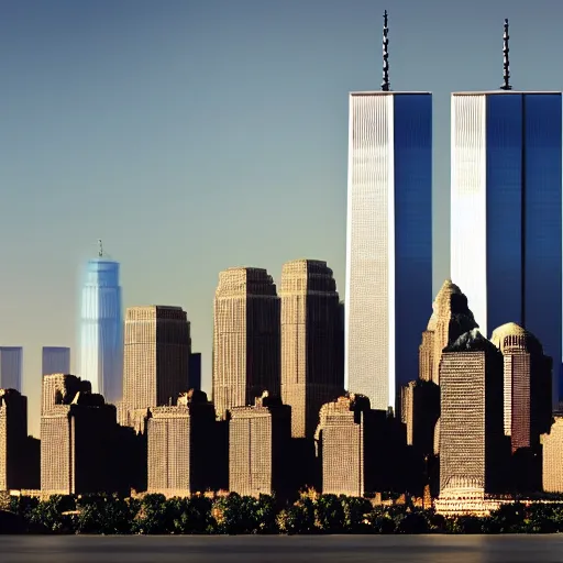 Image similar to hasanabi, hasan piker, 9/11, Twin Towers, fox news, digital art, 4k