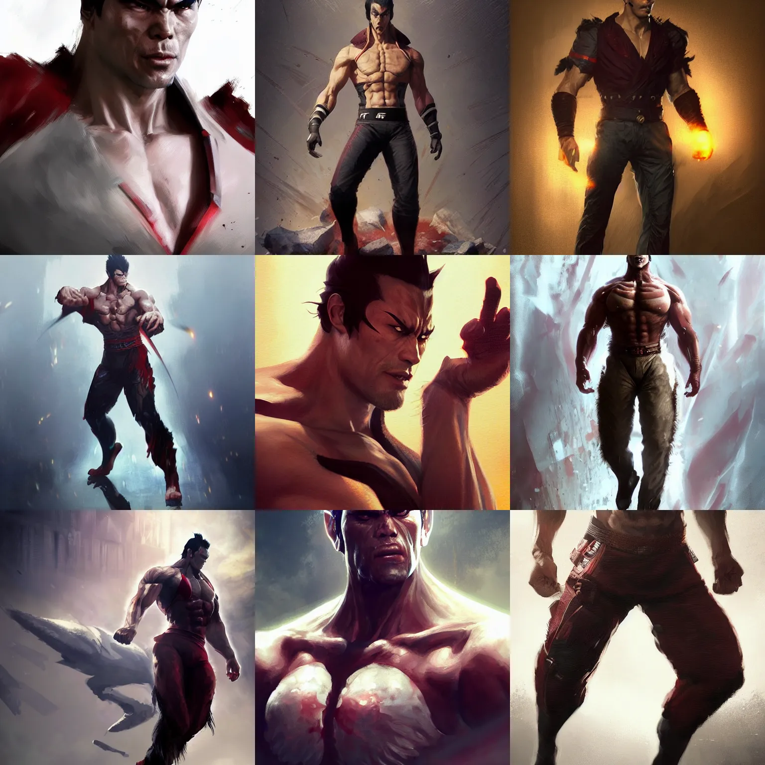 Full Kazuya 3D model from the main menu (zoom out by @FransBouma) : r/Tekken