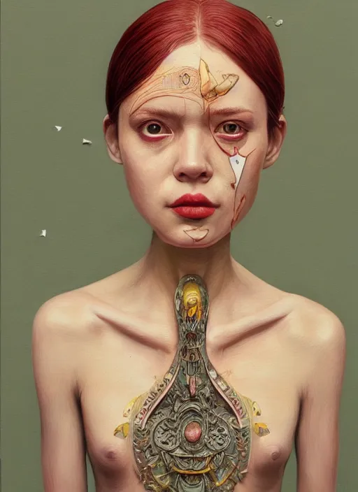 Image similar to portrait made of wood :: by Martine Johanna and Simon Stålenhag and Chie Yoshii and wlop and Guillermo del toro :: ornate, dynamic, particulate, rich colors, elegant, centered, artstation, smooth, sharp focus, octane render, 3d