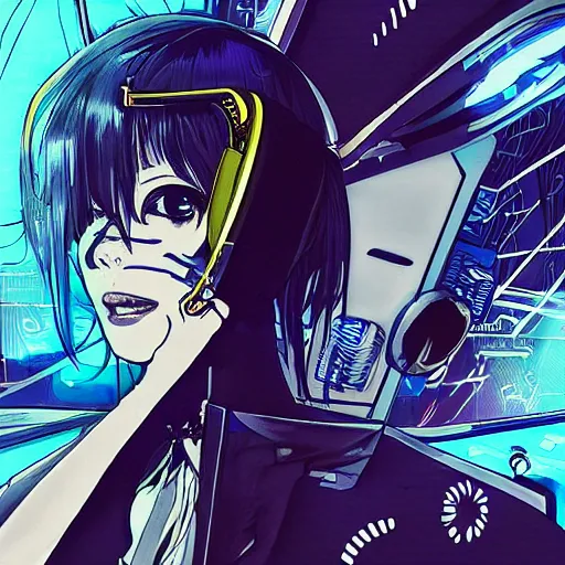 Image similar to Frequency indie album cover, luxury advertisement, blue filter, blue and black colors. Clean and detailed post-cyberpunk sci-fi close-up schoolgirl in asian city in style of cytus and deemo, blue flame, mysterious vibes, by Tsutomu Nihei, by Yoshitoshi ABe, by Ilya Kuvshinov, by Greg Tocchini, nier:automata, set in half-life 2, GITS, Blade Runner, Neotokyo Source, Syndicate(2012), beautiful with eerie vibes, very inspirational, very stylish, with gradients, surrealistic, dystopia, postapocalyptic vibes, depth of field, mist, rich cinematic atmosphere, perfect digital art, mystical journey in strange world, beautiful dramatic dark moody tones and studio lighting, shadows, bastion game, arthouse