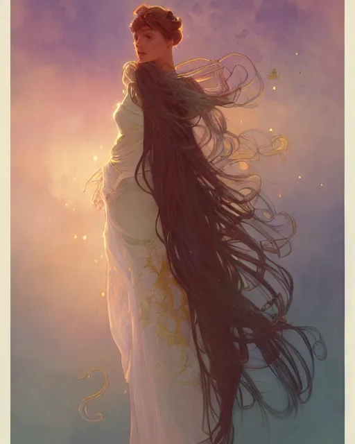 Image similar to secret romance, highly detailed, gold filigree, romantic storybook fantasy, soft cinematic lighting, award, disney concept art watercolor illustration by mandy jurgens and alphonse mucha and alena aenami, pastel color palette, featured on artstation