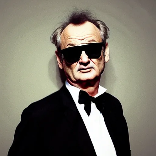 Prompt: bill murray as a blues brother