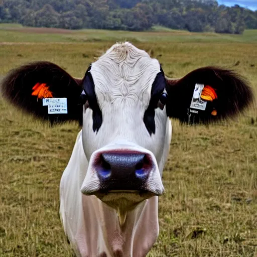 Image similar to cow mugshot