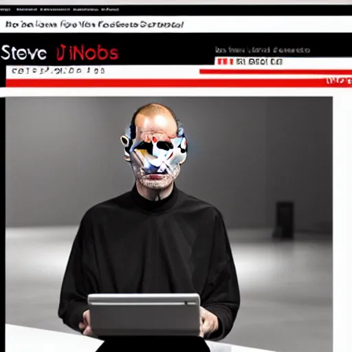 Image similar to Steve Jobs as an SCP