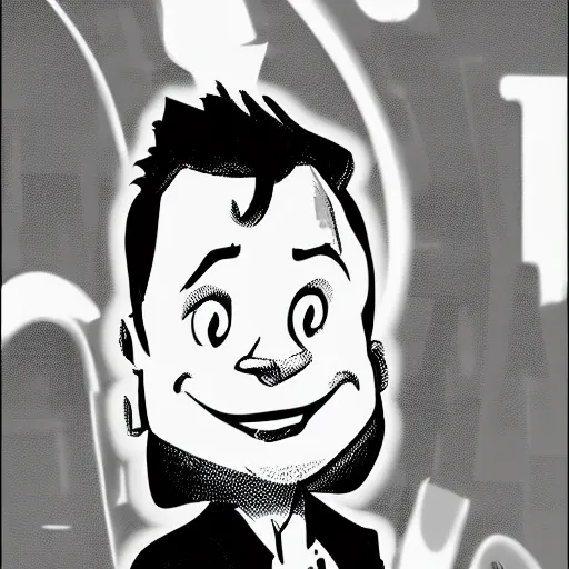 Prompt: elon musk as a cartoon disney character