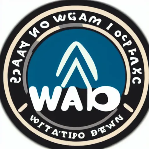 Image similar to a logo design that says waio