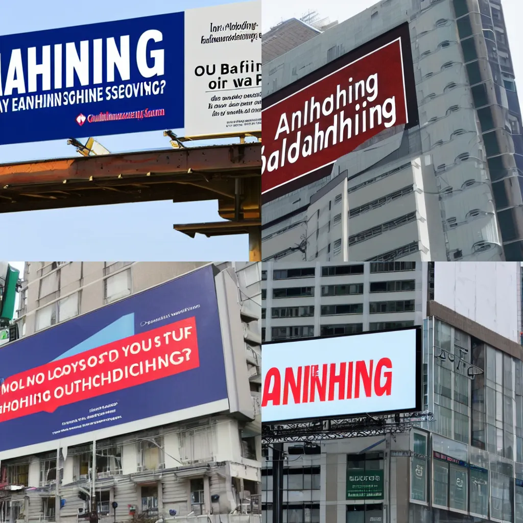 Prompt: a billboard for Money Laundering Service