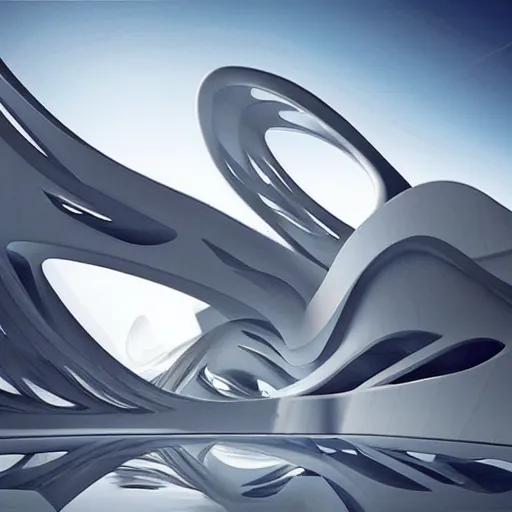 Prompt: zaha hadid fantasy world