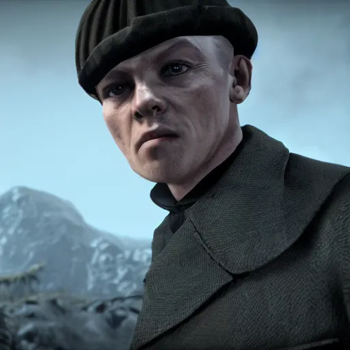 Prompt: Tommy from Peaky Blinders in Skyrim