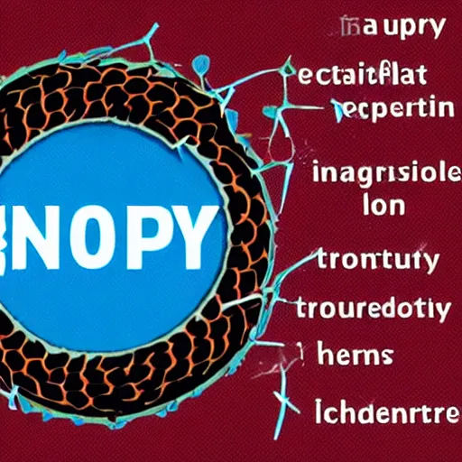 Image similar to Use a logo to explain what entropy is