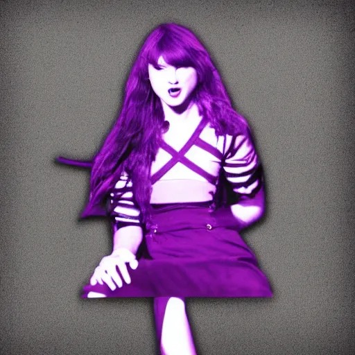 Image similar to purple Taylor Swift made of purple