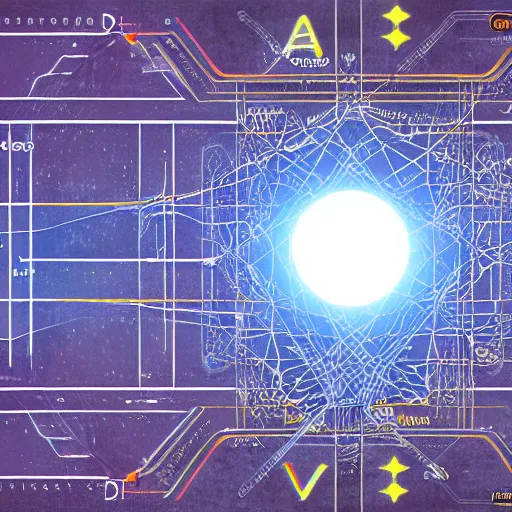 Image similar to very detailed sacred map of ancient high technology civilizations, google maps, openstreet maps, 8K, cinematic, generative art, antialiasing, total eclipse, microbiology, circuit, psychic, octane