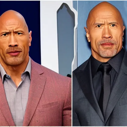 Image similar to Walter white and Dwayne the rock johnson working together