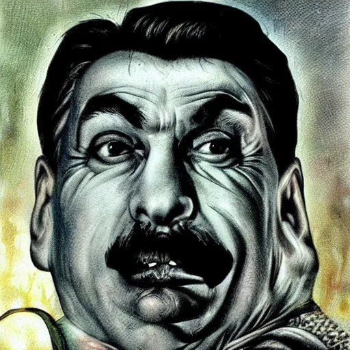 Prompt: bodyhorror portrait of josef stalin degraded abomination, photo - realistic, color image, 2 k, highly detailed, by h. r. giger