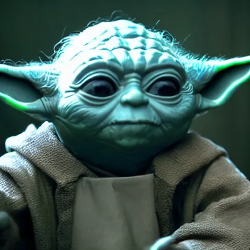 Prompt: A still of Yoda going to the dentist, 4k, photograph, ultra realistic, highly detailed, professional lighting
