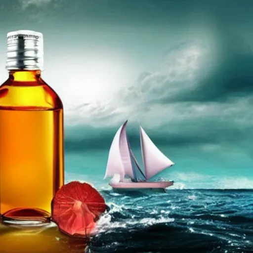 Image similar to a ship in a bottle !dream a ship in a bottle