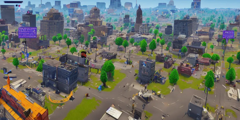 Prompt: New York map location in Fortnite