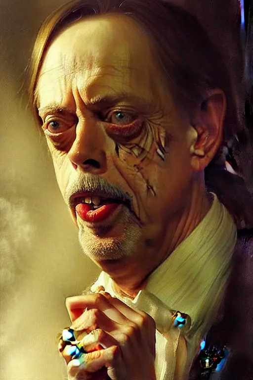 Prompt: beautiful portrait of steve buscemi as an anthropomorphic loaf of bread, art by anders zorn, wonderful masterpiece by greg rutkowski, beautiful cinematic light, american romanticism thomas lawrence, greg rutkowski