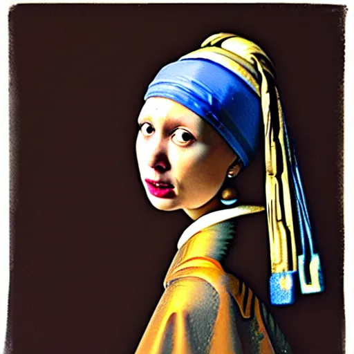 Image similar to girl with the pearl earring, portrait studio, taken with canon eos, f 1. 4, soft diffused light, iso 2 0 0,