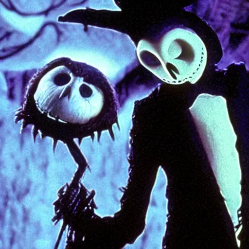 Prompt: Barn owl inThe Nightmare Before Christmas (1993)
