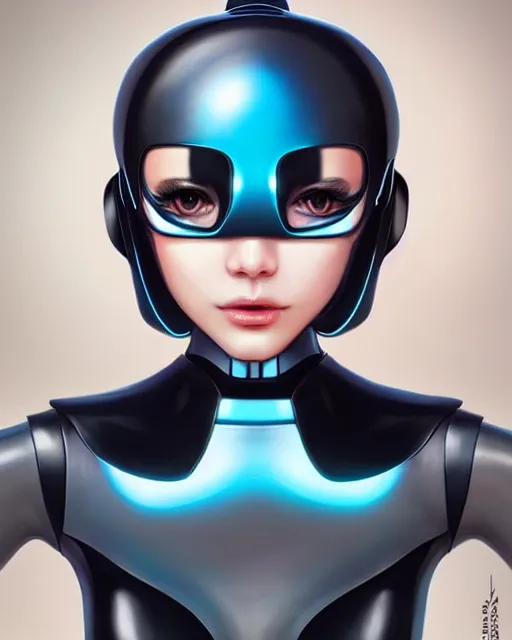 Prompt: concept art of a cute sleek futuristic robot girl with a screen as a face and a cute face, wearing tight simple clothes, with a sleek design | | cute - fine - fine details by stanley artgerm lau, wlop, rossdraws, james jean, andrei riabovitchev, marc simonetti, and sakimichan, trending on artstation