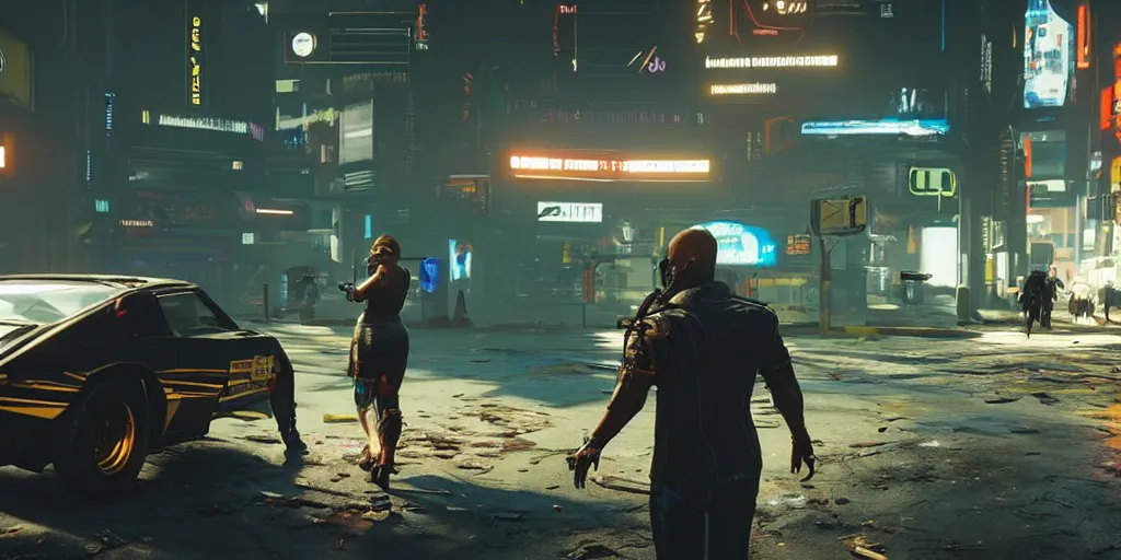 Image similar to a rabbit in the game Cyberpunk 2077