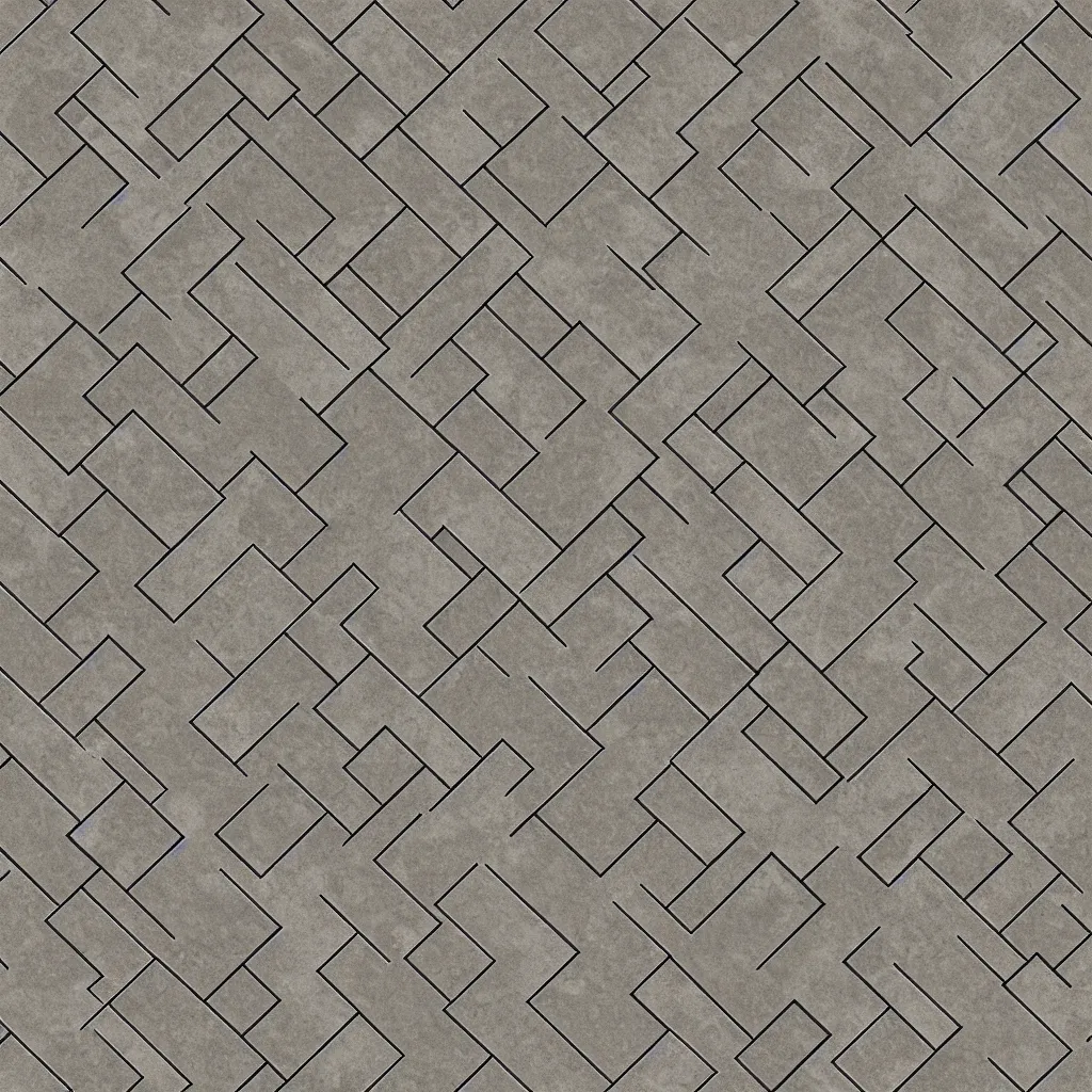 Prompt: floor tile texture, retrofuturism, clean, seamless texture