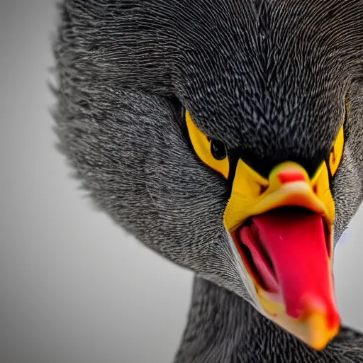 Prompt: angry duck, photo realistic, cinematic, 4 k