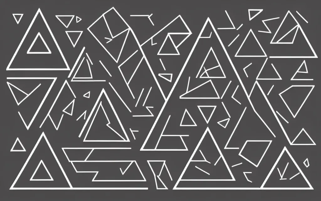 Image similar to 3 separate simple shapes, triangle square circle, solid black on white, black and white vector art, in a row