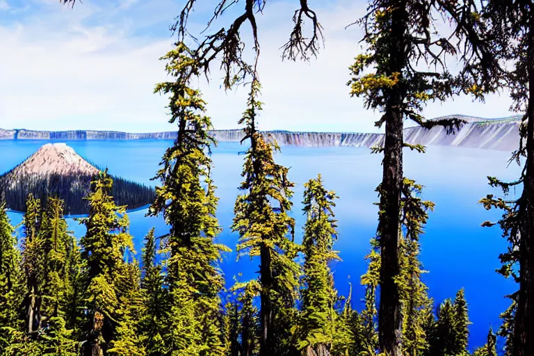 Prompt: crater lake, oregon