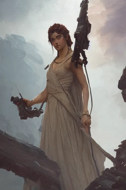 Prompt: Hera, illustrated by Greg Rutkowski and Caspar David Friedrich., Trending on artstation, artstationHD, artstationHQ, 4k, 8k