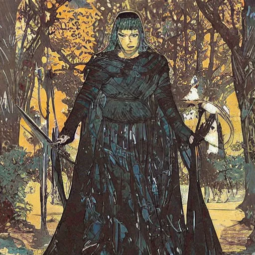 Prompt: hecate goddess, super detailed, by tatsuro kiuchi, by greg hildebrandt