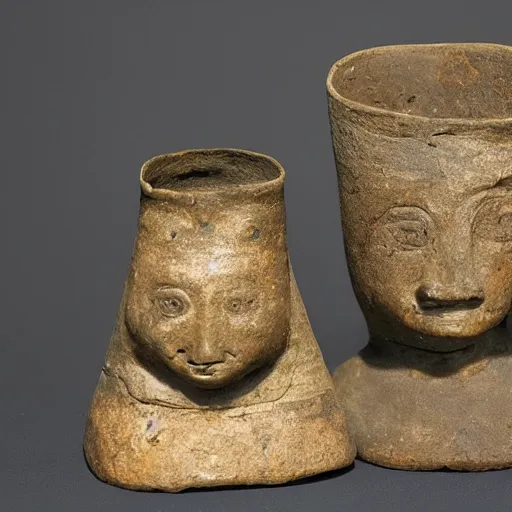 Image similar to chalcolithic iberian man and woman, bell beaker people of the chalcolithic and early bronze age atlantic, historical reproduction