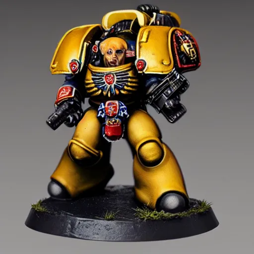 Image similar to Space Marine hyperrealistic