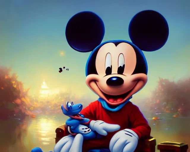 Prompt: highly detailed portrait of mickey mouse, in animaniacs, stephen bliss, unreal engine, fantasy art by greg rutkowski, loish, rhads, ferdinand knab, makoto shinkai and lois van baarle, ilya kuvshinov, rossdraws, tom bagshaw, global illumination, radiant light, detailed and intricate environment