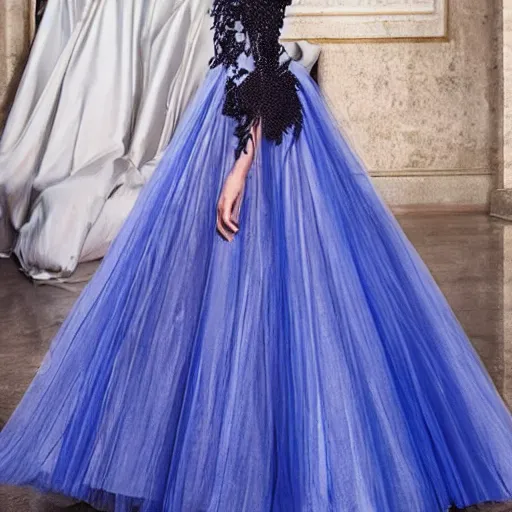 Image similar to a haute couture princess dress
