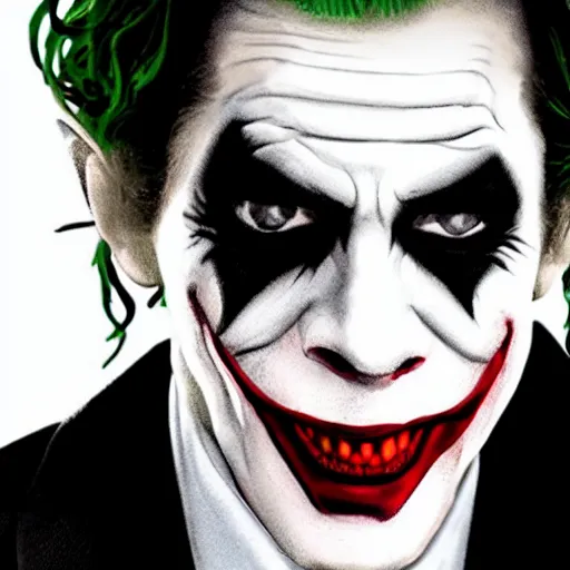 Image similar to a portray of jackson alexander as the joker