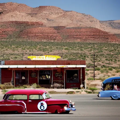 Image similar to roadtrip on route 66