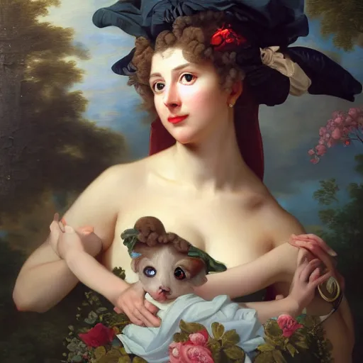 Image similar to A fantasy style portrait painting of Chris Barrie, in the style of François Boucher, Oil Painting, hyperrealistic, render, Regal, Refined, Detailed Digital Art, RPG portrait, Michael Cheval, William-Adolphe Bouguereau, dynamic lighting, Highly Detailed, Cinematic Lighting, Unreal Engine, 8k, HD, octane render