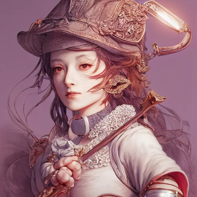 Image similar to the portrait of neutral good colorful female cleric bard as absurdly beautiful, gorgeous, elegant, sophisticated gravure idol, an ultrafine hyperdetailed illustration by kim jung gi, irakli nadar, intricate linework, sharp focus, bright colors, octopath traveler, final fantasy, unreal engine 5 highly rendered, global illumination, radiant light, detailed and intricate environment