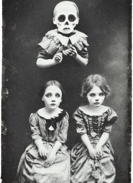 Image similar to creepy Kids Photo Victorian Children , Vintage Horror , Weird , Vintage Photo Art , memento mori