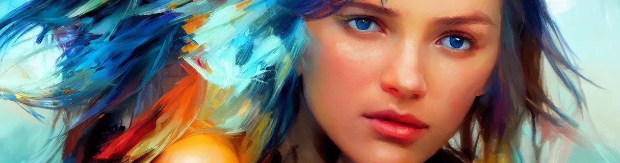 Image similar to wonderful colorful facebook banner. epic cinematic hyperrealism masterpiece. realistic poster with shaded lighting by craig mallismo, artgerm, jeremy lipkin and michael garmash, unreal engine, radiant light, detailed and complex environment, digital art, art station trends, detailed faces, detailed eyes