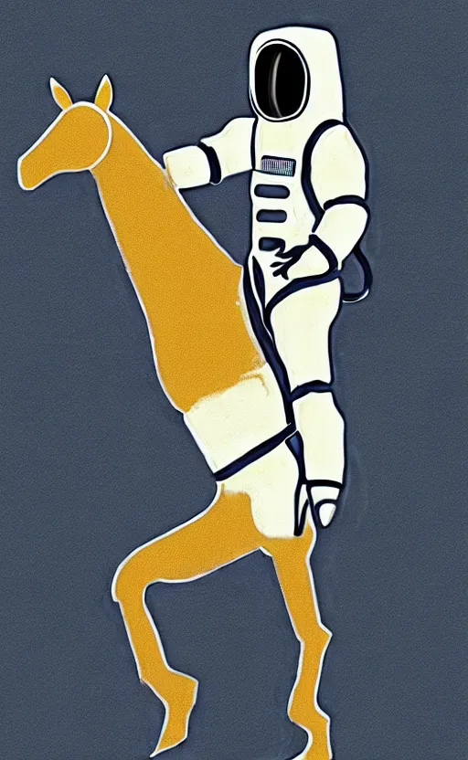 Prompt: man with a horse mask is standing on crawling astronaut, concept art, monthy python sketch, high fidelity details