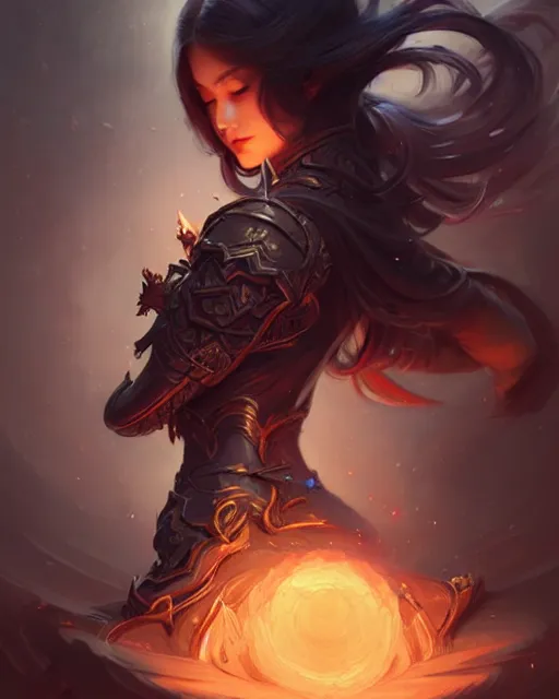 Image similar to art by ross tran, deep focus, d & d, dark fantasy, intricate, elegant, highly detailed, digital painting, artstation, concept art, matte, sharp focus, illustration, hearthstone, art by artgerm and greg rutkowski and alphonse mucha