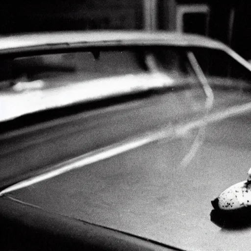 Prompt: movie still of a lone banana on the front seat, cinematic Eastman 5384 film