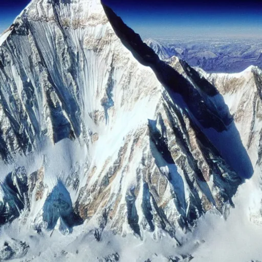 Prompt: cross section of mount everest, detailed.