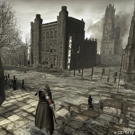 Image similar to dark souls in 1 9 8 0 liverpool riots