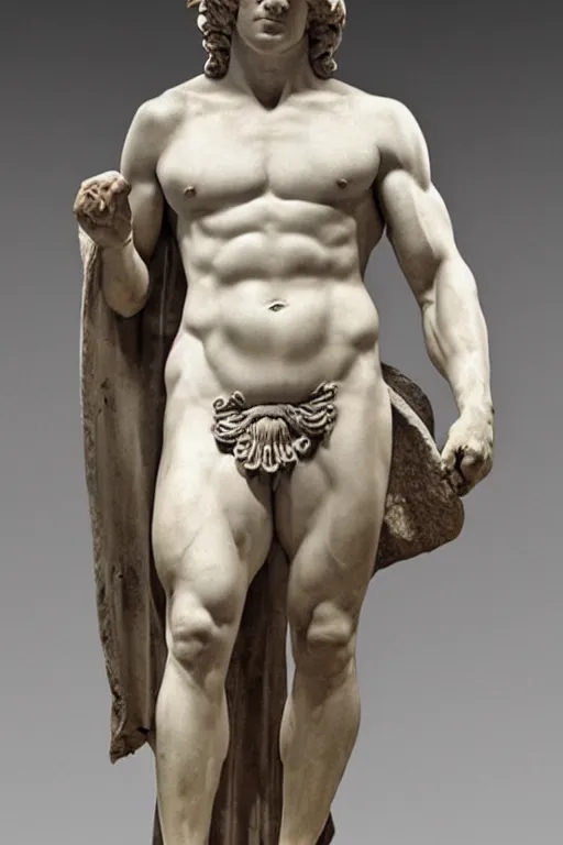 Malechritude on X: man-statue David Laid He's shirtless in most